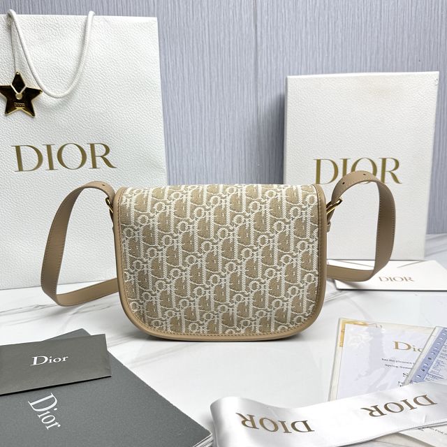 Dior original cotton medium bobby bag M9319 natural