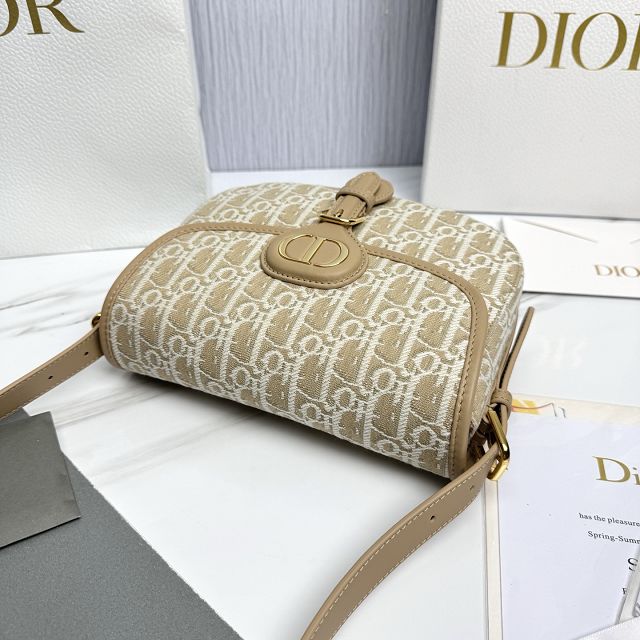 Dior original cotton medium bobby bag M9319 natural