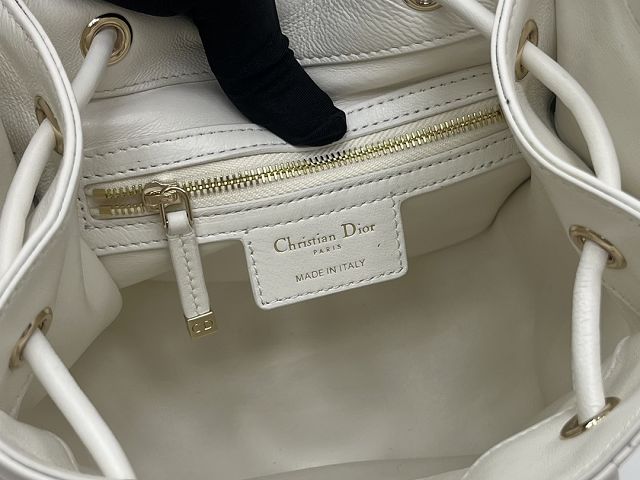 Dior original lambskin Small D-motion bag M2851 white