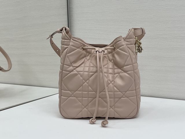 Dior original lambskin medium D-motion bag M2852 power pink