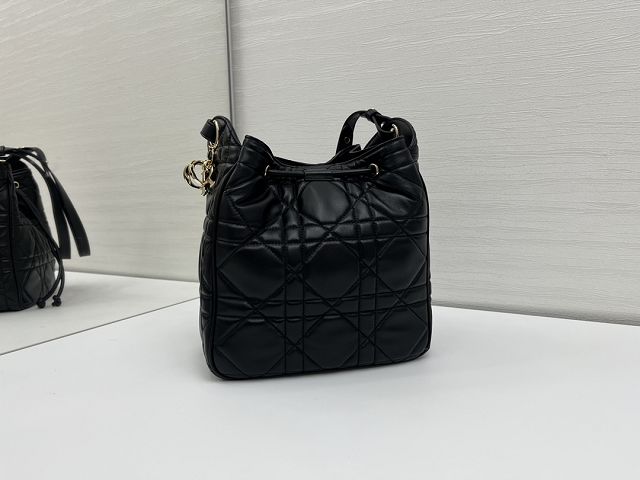 Dior original lambskin medium D-motion bag M2852 black