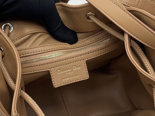 Dior original lambskin medium D-motion bag M2852 brown