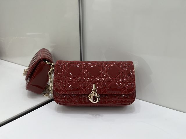 Dior original lambskin talk phone pouch S0977