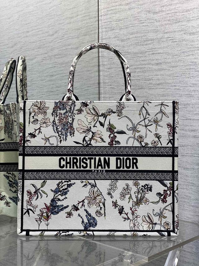 Dior original cotton large book tote bag M1286 