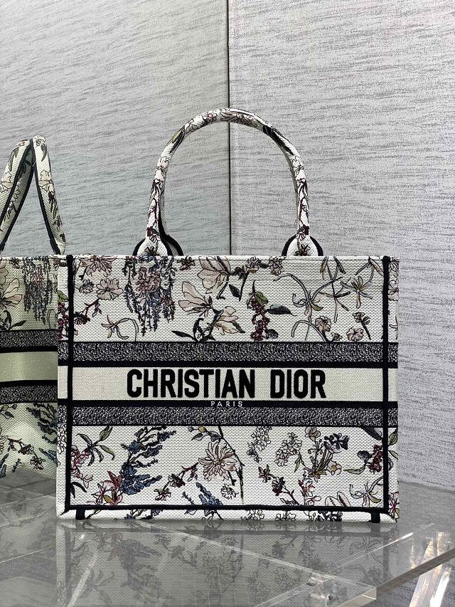 Dior original cotton medium book tote bag M1296 