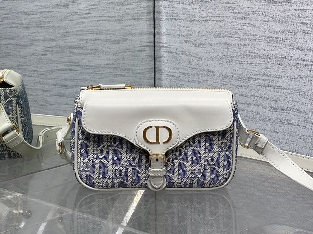 Dior original cotton mini 30 montaigne pocket M4600 blue