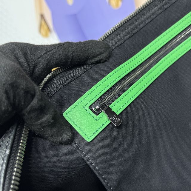 Louis vuitton original monogram eclipse keepall 50 M46773 green