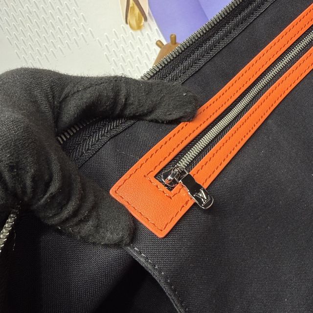 Louis vuitton original monogram eclipse keepall 50 M46773 orange