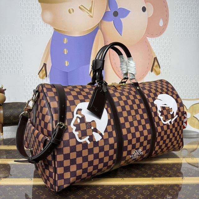 Louis vuitton origianl damier ebene keepall 50 N40799