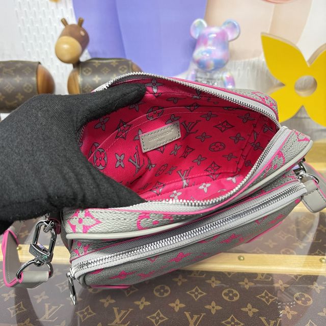 Louis vuitton original calfskin nil cross-body bag M15024 grey