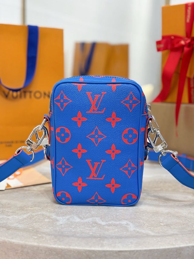 Louis vuitton original monogram canvas danube cross-body bag M14685 blue