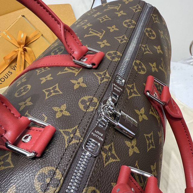 Louis vuitton original monogram canvas keepall 45 M13807 red