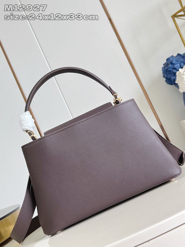 Louis vuitton original calfskin capucines MM souple M12927 chocolate