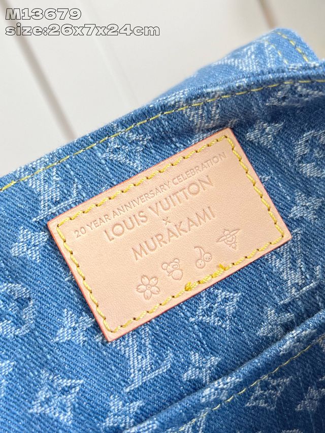 Louis vuitton original denim venice backpack M13679 blue