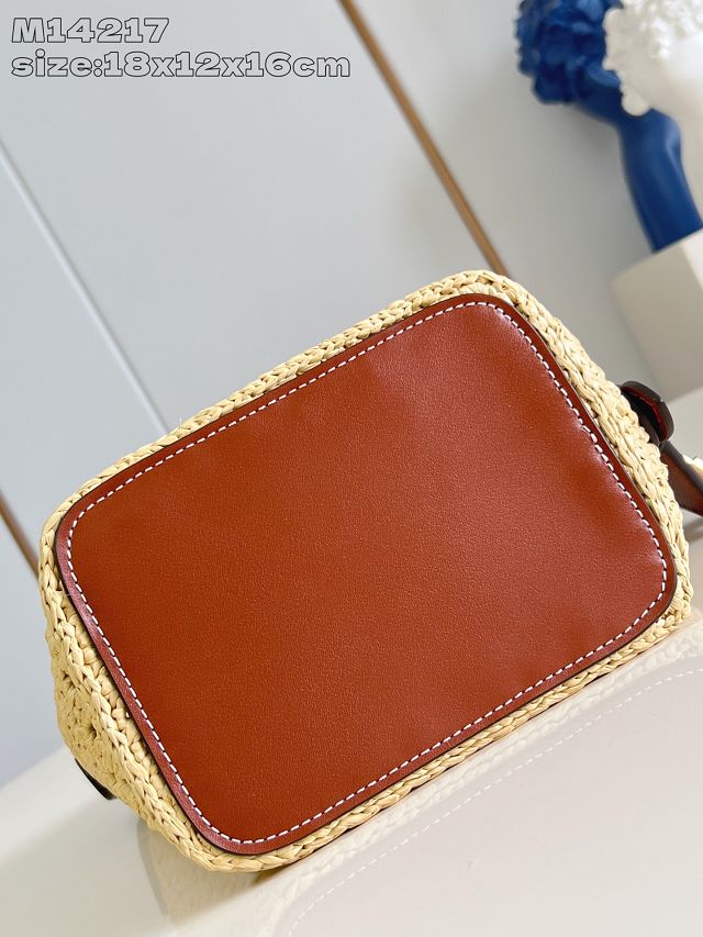 Louis vuitton original raffia all in BB M14217 apricot