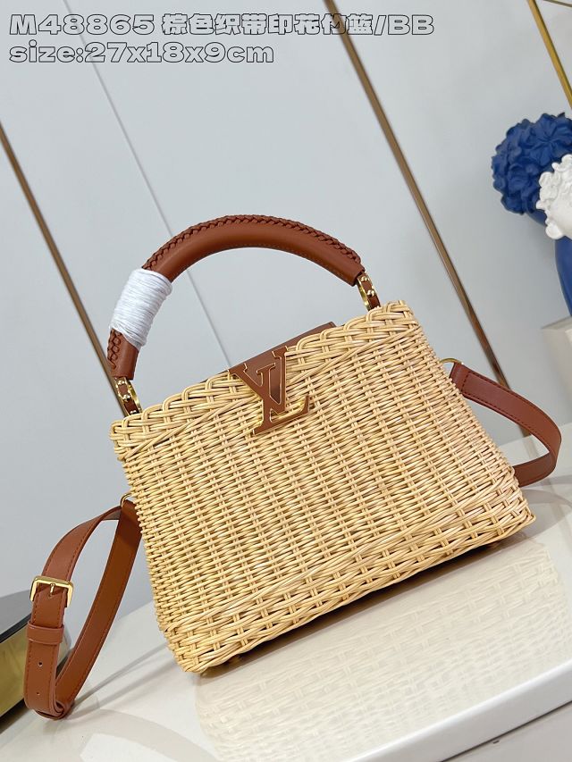 Louis vuitton original rattan capucines BB M260250 brown