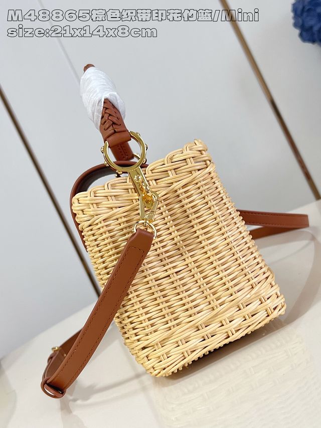 Louis vuitton original rattan capucines mini M24976 brown