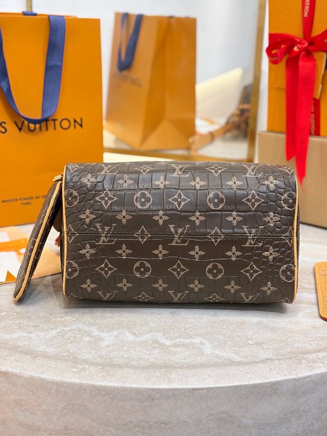 Louis vuitton original soft calfskin speedy P9 25 M24443 brown
