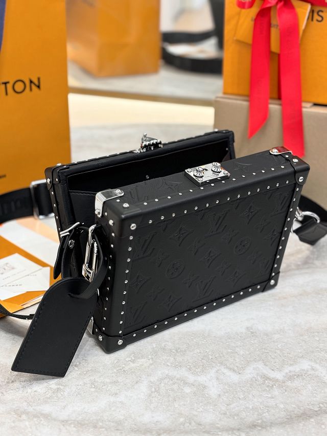 Louis vuitton original calfskin clutch box M12876 black