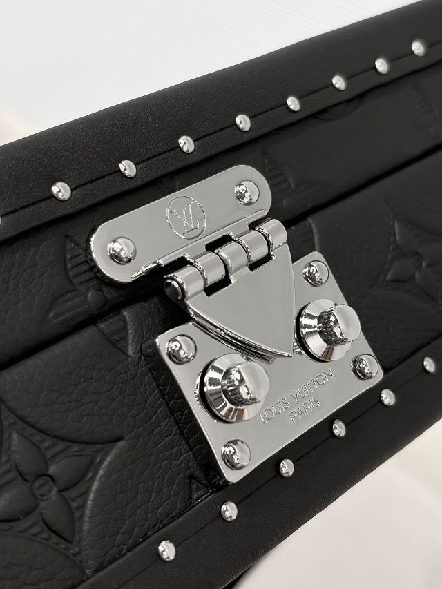 Louis vuitton original calfskin clutch box M12876 black