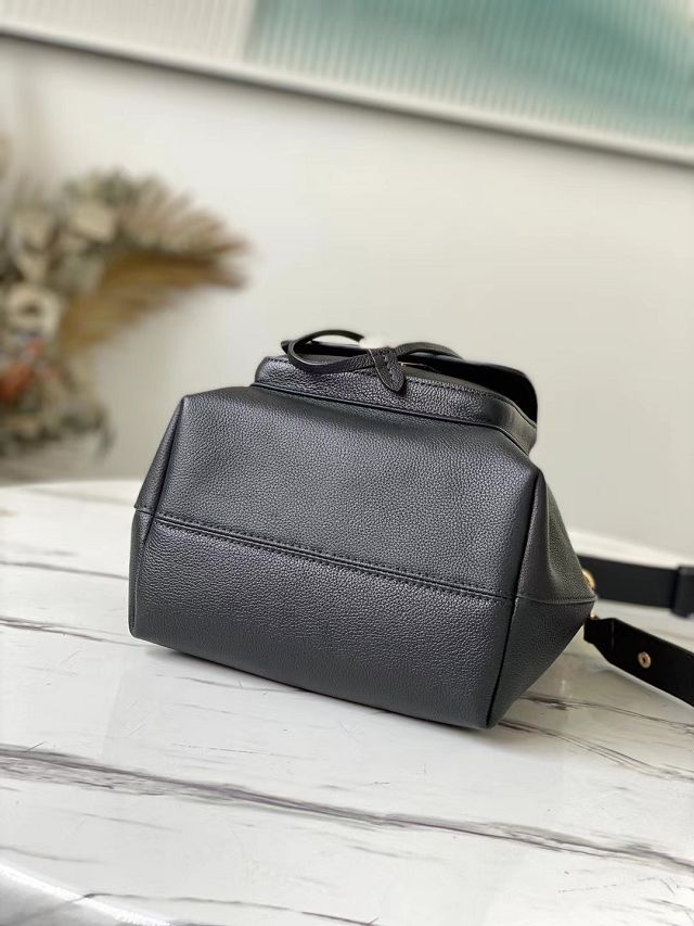 Louis vuitton original calfskin lockme bucket bag M57687 black