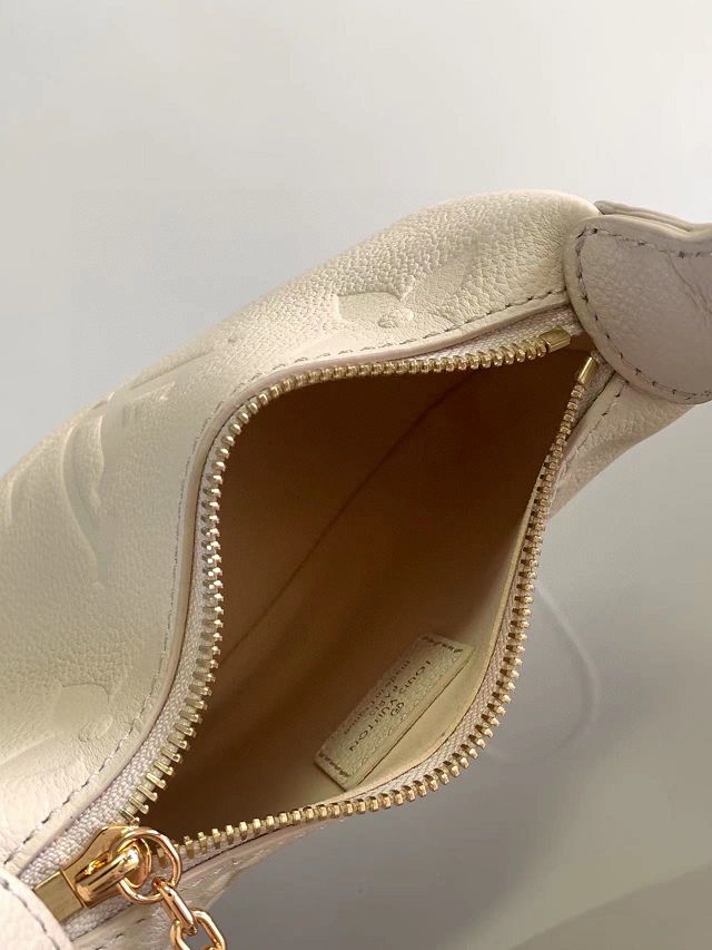 Louis vuitton original calfskin mini moon bag M82519 white 