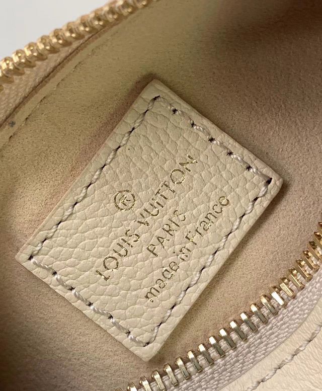 Louis vuitton original calfskin mini moon bag M82519 white 