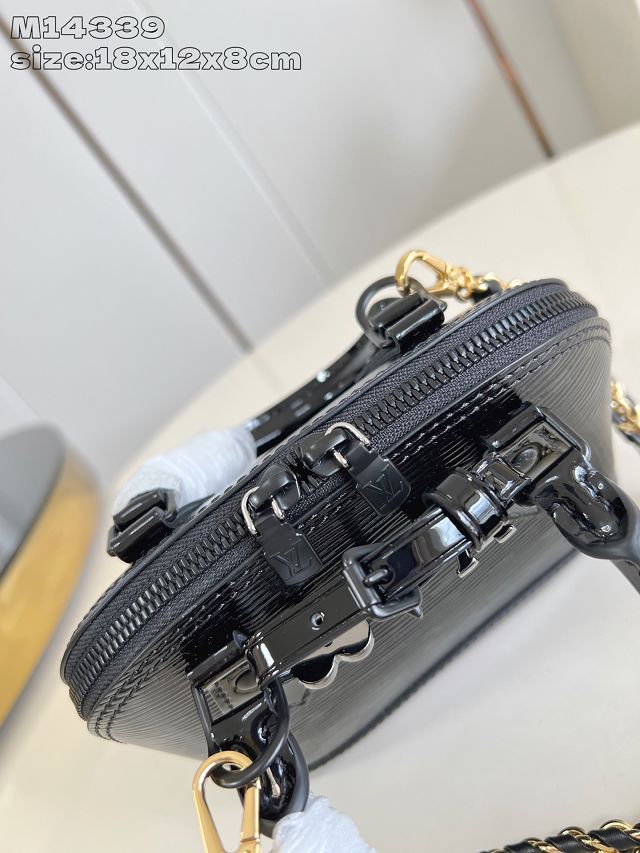 Louis vuitton original epi leather nano alma M14339 black