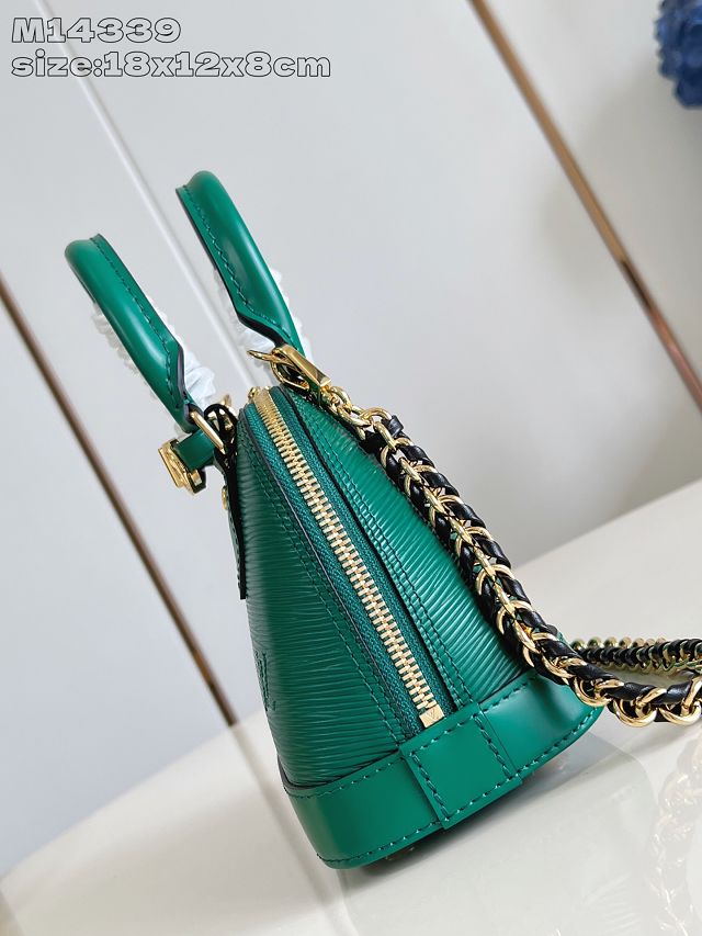 Louis vuitton original epi leather nano alma M14339 green