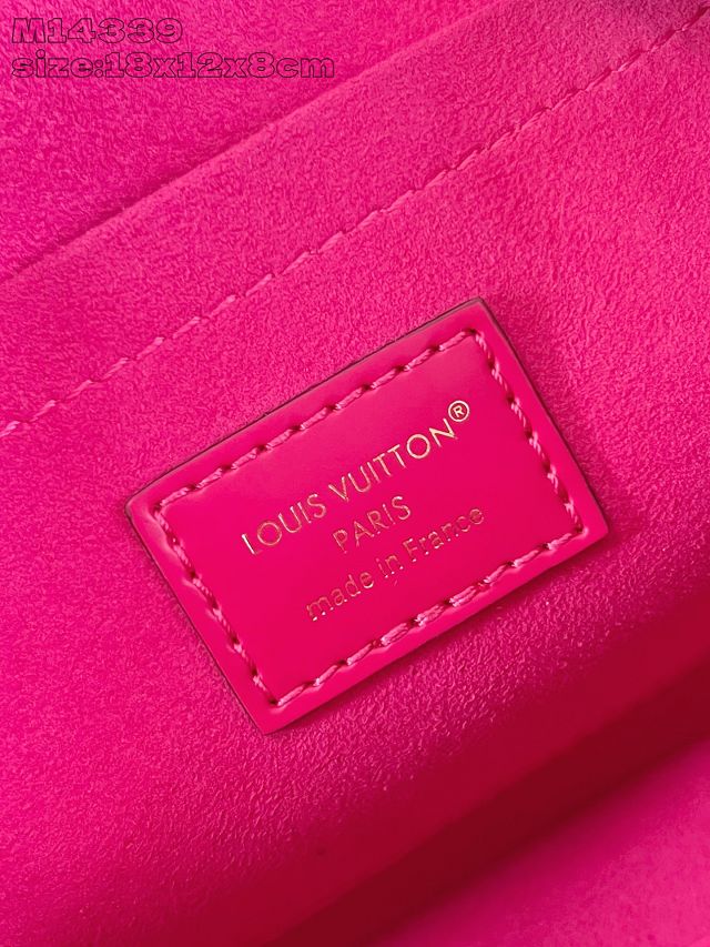 Louis vuitton original epi leather nano alma M14339 rose red