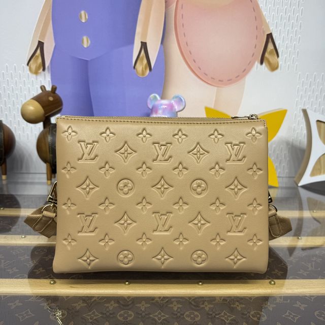 Louis vuitton original lambskin coussin pm bag M21261 apricot