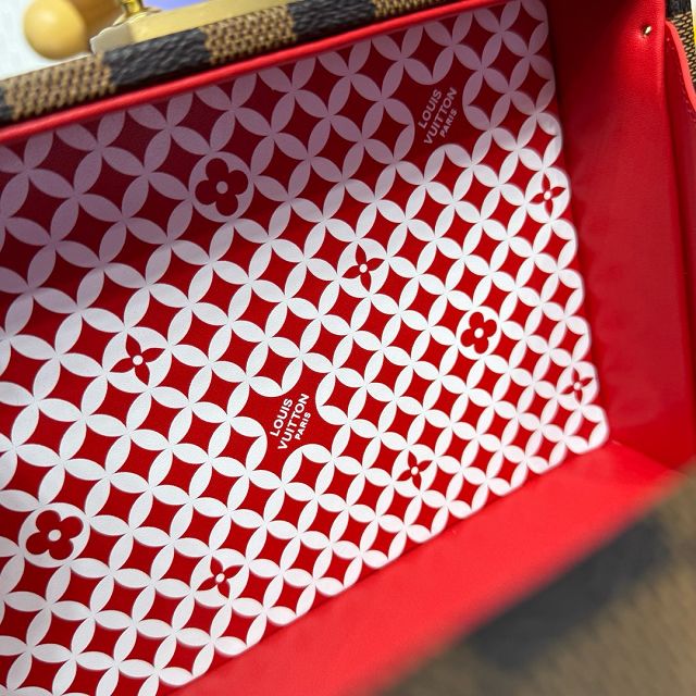 Louis vuitton original damier ebene sawagani trunk N40765