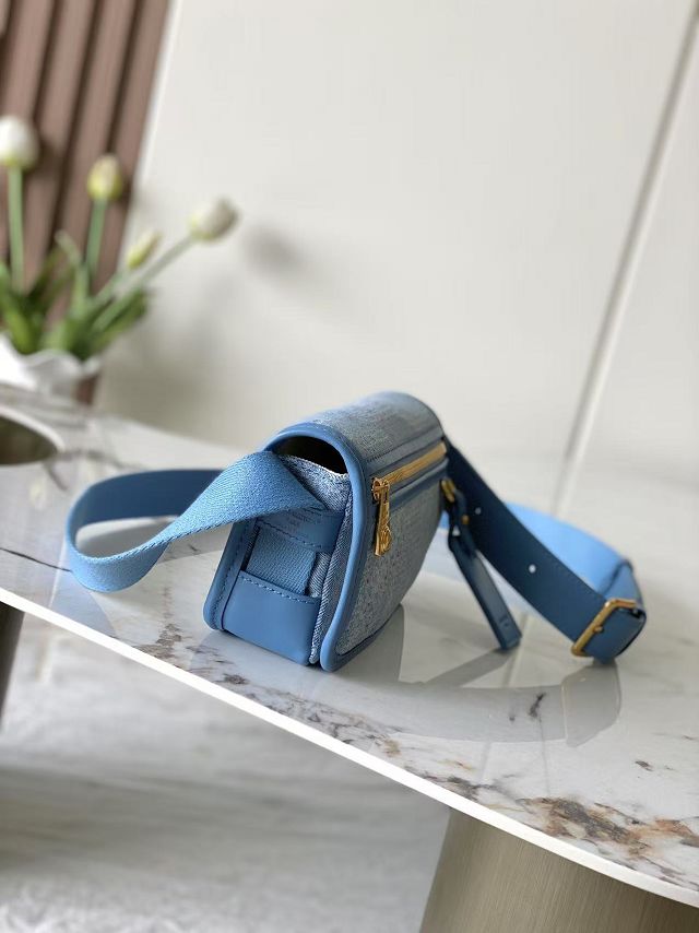 Louis vuitton original denim bosphore wearable wallet N00210 blue