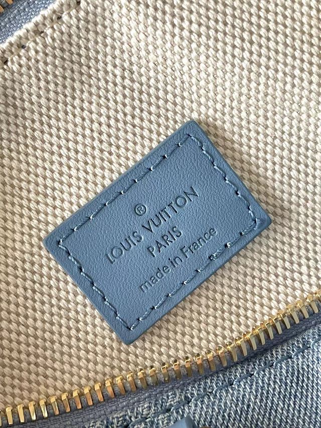 Louis vuitton original denim speedy 18 N00208 blue