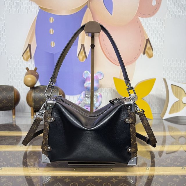 Louis vuitton original calfskin side trunk MM M15195 black