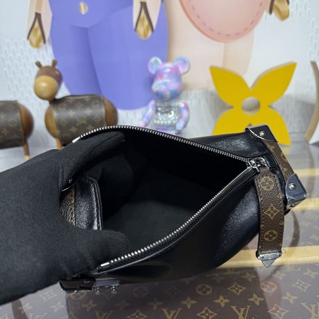 Louis vuitton original calfskin side trunk MM M15195 black