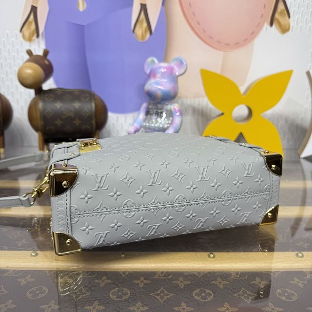 Louis vuitton original calfskin side trunk MM M25602 grey