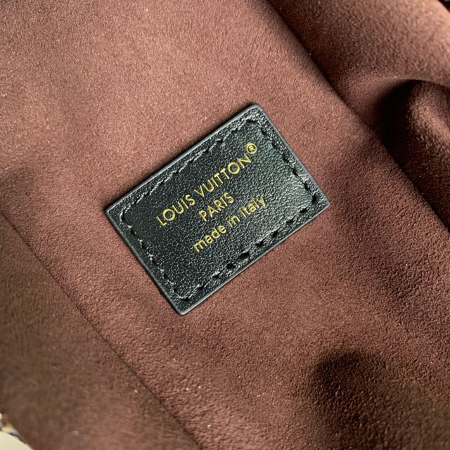 Louis vuitton original calfskin side trunk MM M26304 dark coffee
