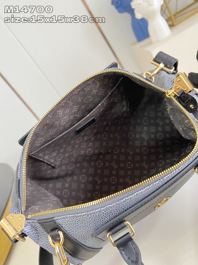 Louis vuitton original calfskin LV biker MM M14702 dark denim