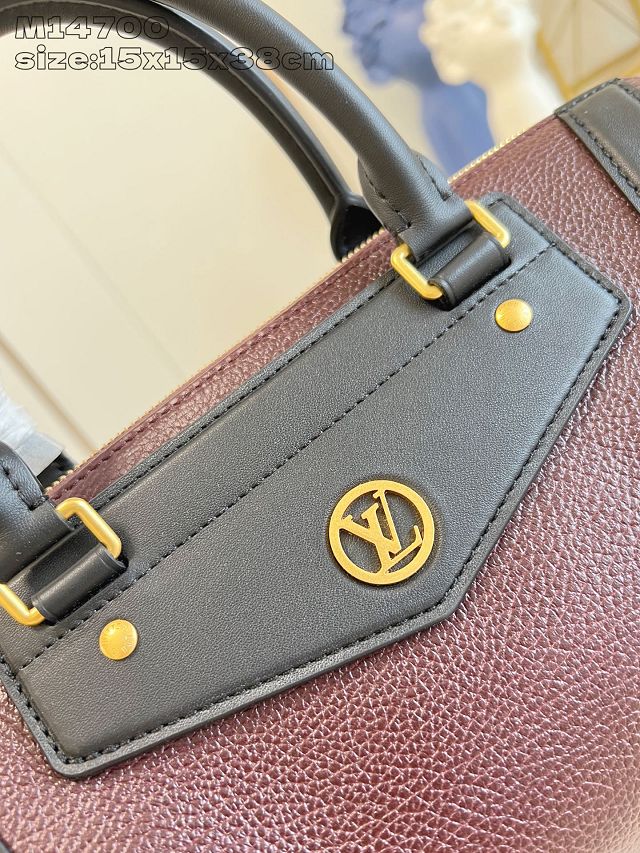 Louis vuitton original calfskin LV biker MM M26563 mahogany