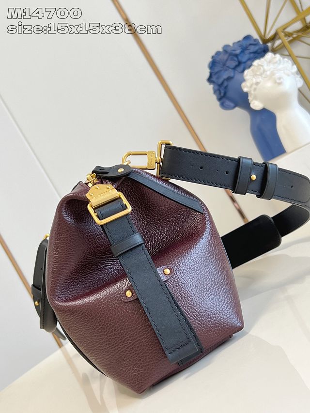 Louis vuitton original calfskin LV biker MM M26563 mahogany