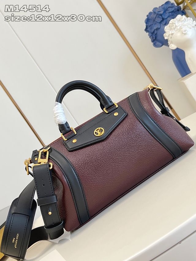 Louis vuitton original calfskin LV biker PM M14514 mahogany