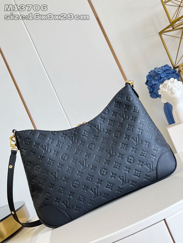 Louis vuitton original calfskin boulogne GM bag M13706 black