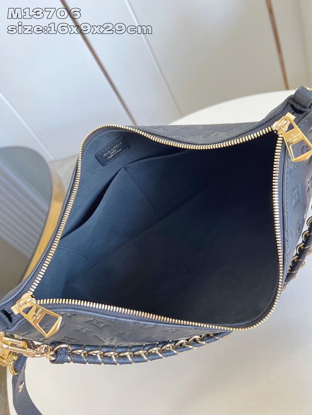 Louis vuitton original calfskin boulogne GM bag M13706 black