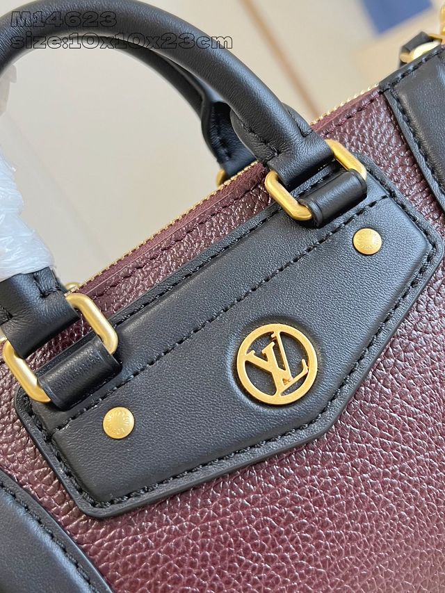 Louis vuitton original calfskin nano LV biker M14623 mahogany