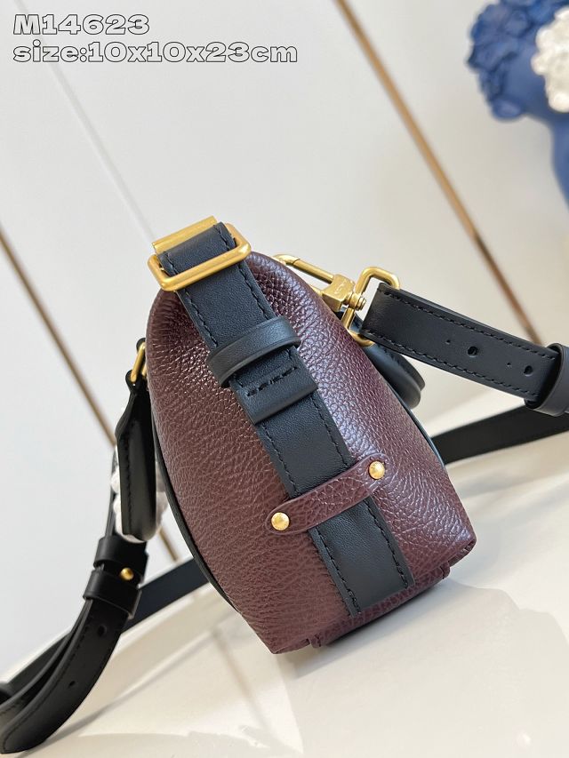 Louis vuitton original calfskin nano LV biker M14623 mahogany