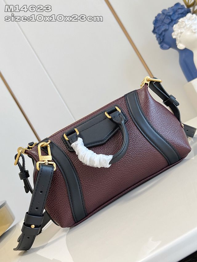 Louis vuitton original calfskin nano LV biker M14623 mahogany