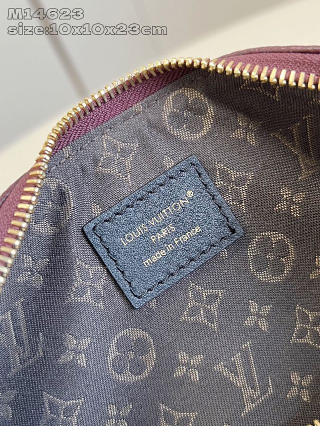 Louis vuitton original calfskin nano LV biker M14623 mahogany