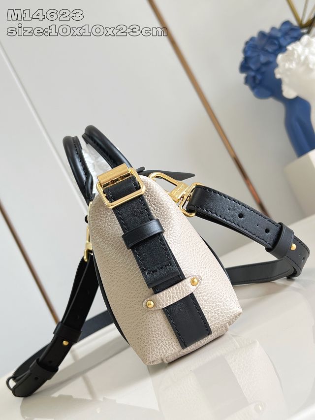 Louis vuitton original calfskin nano LV biker M25566 light grey