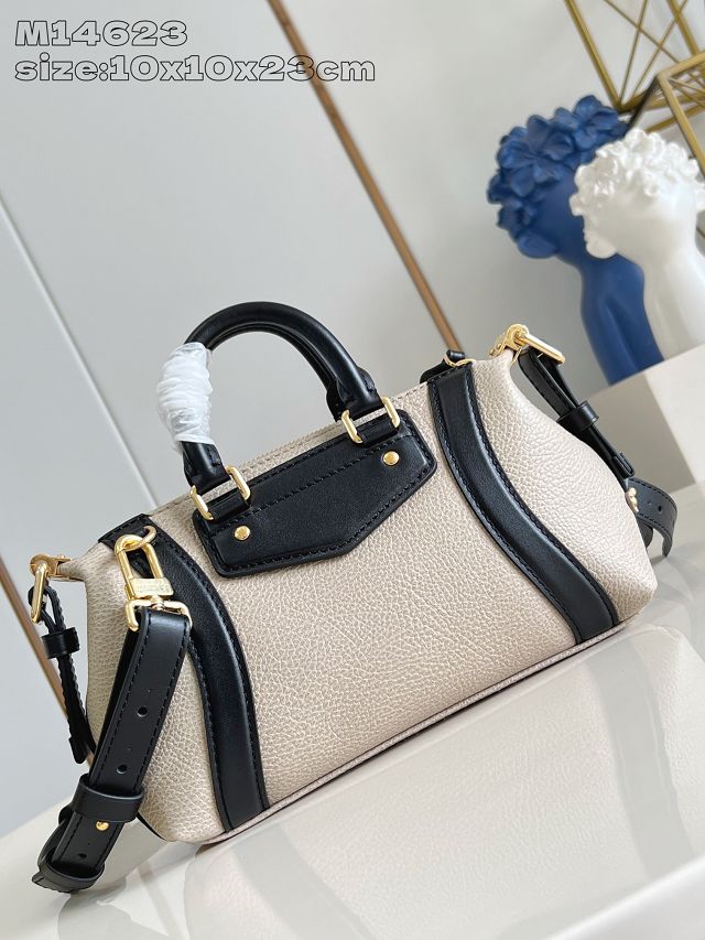 Louis vuitton original calfskin nano LV biker M25566 light grey